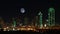 4K UltraHD Full Moon over Dallas