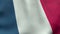 4K UltraHD Loopable waving French flag animation