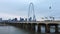 4K UltraHD Misty morning view of the Margaret Hunt Bridge in Dallas
