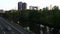 4K UltraHD Motion controlled pan timelapse of Don Valley Parkway traffic in Toronto