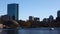 4K UltraHD Timelapse Boston, MA, with boats in foreground