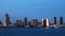 4K UltraHD A timelapse view of the San Diego skyline from day to night