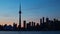 4K UltraHD Toronto city center timelapse at dusk