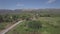 4K ungraded Aerial view of olive tree field in Zakynthos Zante island, in Greece - Log