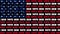 A 4K USA vote 2020 text animation design aligned with the red, white and blue stars and stripes of the American flag