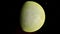 4K Venus Exoplanet 3D illustration, light green yellow cloudy planet from the orbit. Acid toxic desert Elements of this