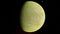 4K Venus Exoplanet 3D illustration, light green yellow cloudy planet from the orbit. Acid toxic desert Elements of this