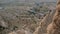 4k Video. Aerial city view from uchisar, cappadocia,