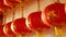 4K Video : Chinese paper lanterns in the temple
