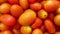 4K Video of close up of fresh red cherry tomatoes fusion food fresh vegetables and healthy organic eating concept
