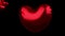 4k video of flying red heart balloons on the