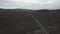 4k video footage of an SUV driving through the highlands of Iceland on an F road.