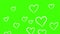 4K video love background on green screen.