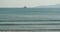 4k video,sailboat sailing in the sea,wide ocean waves surface.