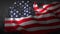 4k Video USA Flag. Prores 4444