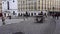 4k video Vienna, Austria Single two horse drawn carriage fiacre or Fiaker leaving Michaelerplatz, Wien