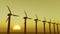 4k Windmill Turbines Clean At Sunrise timelapse,Green Wind Energy,new power.