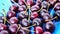 4k zoom in out Ripe cherry texture background. Summer june fruit harvest. Vitamins