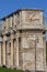 4th century Arch of Constantine, Arco di Costantino next to Colosseum, details of the attic, Rome, Italy