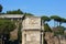 4th century Arch of Constantine, Arco di Costantino next to Colosseum, details of the attic, Rome, Italy