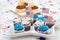 4th of July Chocolate Cupcakes