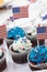 4th of July Chocolate Cupcakes