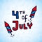 4th of july design vector