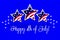 4th of July flag stars card