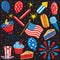 4th of July Icons and Elements