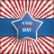 4th July retro Banner Silver Star