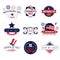 4th of July Sale icons EPS 10 vector
