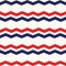 4th of July Stars Abstract Seamless Pattern, colored as USA Flag. Vector Illustration of Stars Background for Celebration Holiday