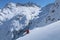 5.01.2017 - AUSTRIA Male freeride skier in the mountains - austria