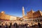 5.05.2017 - Wide angle shot of Piazza Del Campo - Siena`s main square