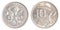 5+10 australian cents coins