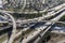 5 and 118 Interchange Bridges Aerial Los Angeles