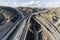 5 and 14 Freeway Interchange Aerial Los Angeles