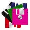 5 Colorful diskette