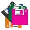 5 Colorful diskette