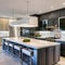 5 A contemporary kitchen with high-end appliances, an island, and a bright, airy feel4, Generative AI