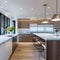 5 A contemporary kitchen with high-end appliances, an island, and a bright, airy feel5, Generative AI