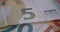 5 euro banknote details close-up EUR currency