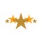 5 five star logo design. premium good rate symbol vector. excellence top rank sign