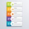 5 infographic tab index banner design vector and marketing