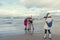 5 Jan 2019 Stegna, Poland. Ladies taking photos during the winter swimming in the sea