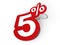 5 Percent sticker