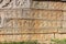 5 rows of Sculptures at Royal Enclosure, Hampi, Karnataka, India