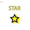 5 star icon vector illustration Rating review flat icon for apps and websites, infographics - Vector