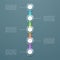 5 Step Colorful 3d Vertical Time Line Infographic Template