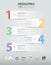 5 steps infographic template. can be used for workflow layout, diagram